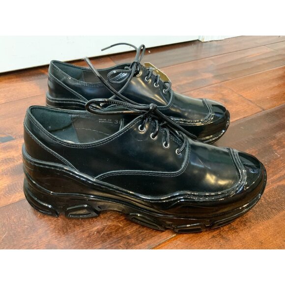 Simone Rocha Trek Black Patent Leather Sneaker Oxfords, Size 8 | 38 - Picture 1 of 6